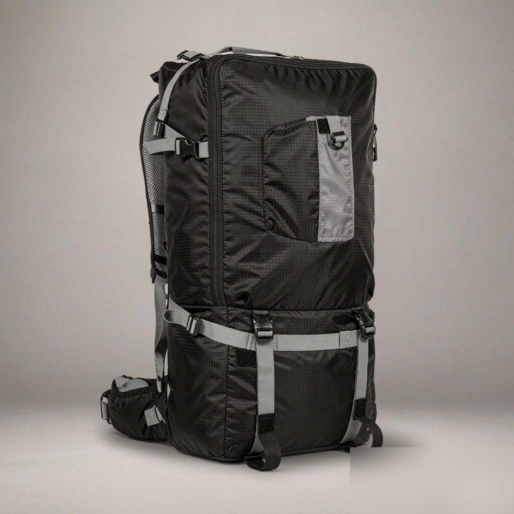Black outdoor hiking backpack OEM
